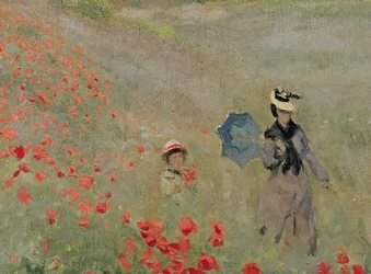 Amapolas silvestres, cerca de Argenteuil (Les Coquelicots: environs d